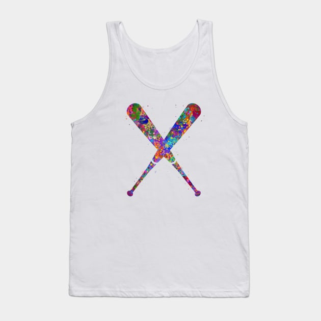 Baseball bats Tank Top by Yahya Art